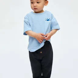H&M Boys Pure Cotton Waffled Jersey Trousers-picture-41