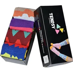 TENDSY Women 4-Pcs Calf-Length Socks-picture-20