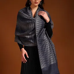 Pashmoda Women Geometric Woven Design Shawl-image-39