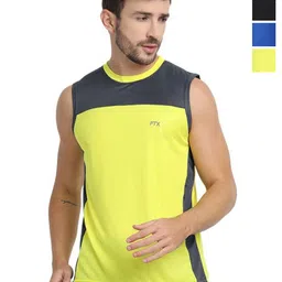 FTX Men Pack of 4 Dri-FIT Solid Round Neck T-shirts-picture-21