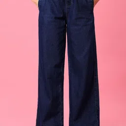 V-Mart Women Flared Mid-Rise Light Fade Jeans-image-47