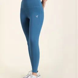 Zelocity by Zivame Women Solid Quick Dry Ankle Length Gym Tights image 4