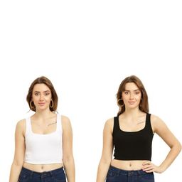 PINOVO Black Cotton Tops-picture-49