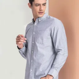 StyleCast Men Solid Button-Down Collar Casual Shirt-image-35