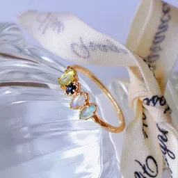 Just Lil Things Stone Studded Circular Shaped Finger Ring-picture-22