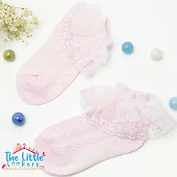 The Little Lookers Kids Pack Of 2 Patterned Cotton Ankle-Length Socks image 2