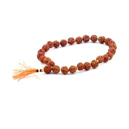 Divine souvenirs Unisex Rudraksha Beaded Statement Chain image 2