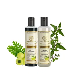 Khadi Natural Amla & Bhringraj Hair Cleanser & Conditioner - 210ml Each image 1