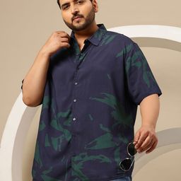 Sztori Plus Size Abstract Printed Casual Shirt-picture-21