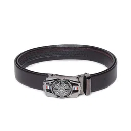 WINSOME DEAL Men Textured Embellished Buckle Belt image 3