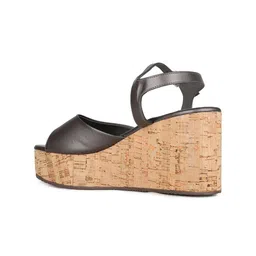 Inc 5 Pewter Women Wedge Heel Sandals image 4