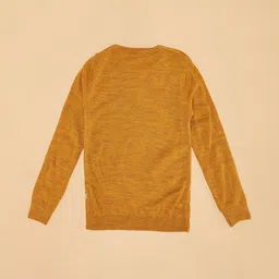 Pantaloons Junior Girls Mustard & Green Printed Pullover image 2