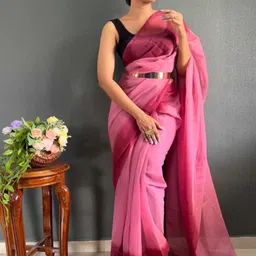 KALINI Pure Crepe Ready to Wear Jamdani Saree image 5