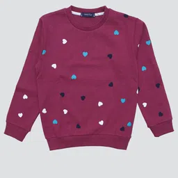 White Snow Girls Printed Sweatshirt-picture-54