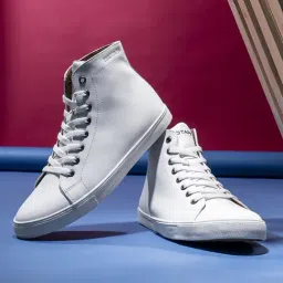 Red Tape Men's White Ankle High Sneakers-picture-19