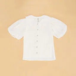 Pantaloons Junior White Regular Fit Top image 2