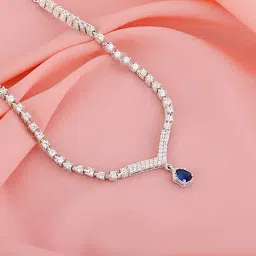 GIVA 92.5 Sterling Silver Kudmayi Necklace-picture-31