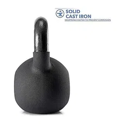 KAKSS Neoprene Half Coating Kettlebells (Yellow) Size - 8KG image 2