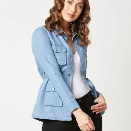 Dolce Crudo Blue Relaxed Fit Jacket image 1