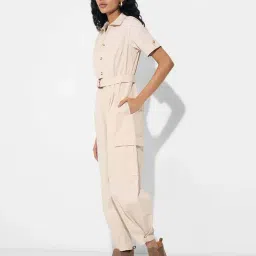 Honey By Pantaloons Beige Regular Fit Jumpsuit image 3
