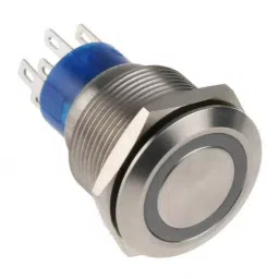 RS PRO Illuminated Push Button Switch Momentary 22.2 mm Cutout DPDT Red LED 250 V AC, 1759246-picture-34