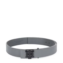 Tommy Hilfiger Johnson Grey Leather Waist Belt for Men image 2