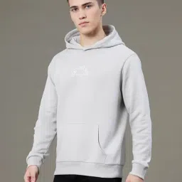 Red Tape Grey Cotton Polyblend Graphic Baggy Fit Sweatshirt And Hoodies image 3