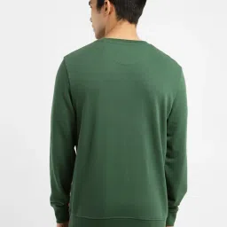 Levi's Green Cotton Regular Fit Logo Printed Sweatshirt image 2