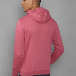 Allen Solly Pink Cotton Regular Fit Hooded Sweatshirt image 2