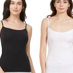 Soie Multicolor Cotton Camisole (Pack Of 2)-picture-24