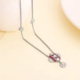 GIVA 92.5 Oxidized Silver Urban Alchemy Necklace-image-48