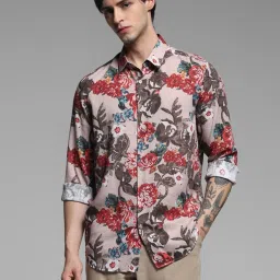 Jack & Jones MulticoloredSlim Fit Floral Print Shirt image 1
