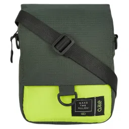 Ajile by Pantaloons Green Color Block Medium Cross Body Bag image 2