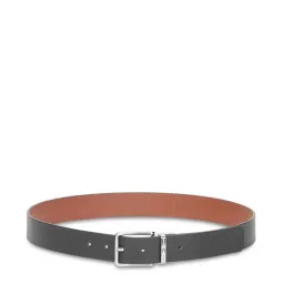 Tommy Hilfiger Amadeo Black & Tan Leather Reversible Belt for Men image 2