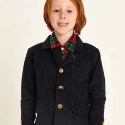 Cherry Crumble By Nitt Hyman Kids Navy Textured Coat-picture-38