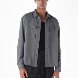 Jack & Jones Grey Oversized Shirt image 1