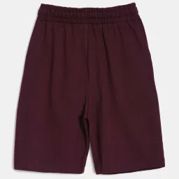 Dixcy Slimz Kids Maroon & Pink Cotton Printed Shorts image 2