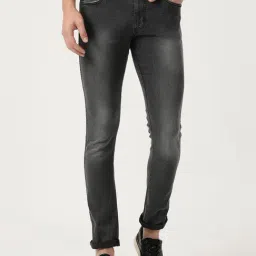 Wrangler Black Cotton Slim Fit Jeans-picture-22