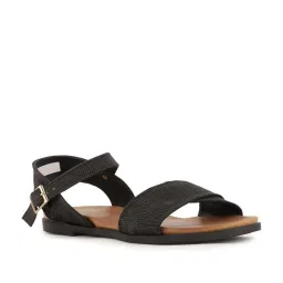 Bata Women's Black Ankle Strap Sandals image 2