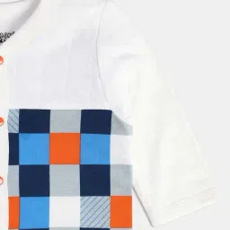 MINIKLUB Boys Marshmallow Checks Full Sleeves Jacket image 5