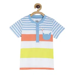 MINIKLUB Boys Multicolor Striped T-Shirt image 1