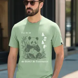 Bewakoof Men's Bird Egg Green ASAP Graphic Printed T-Shirt-image-79