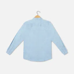 Allen Solly Junior Blue Checks Full Sleeves Shirt with Bow with Bow image 2