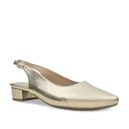 Rocia by Regal Women's Gold Back Strap Sandals image 2