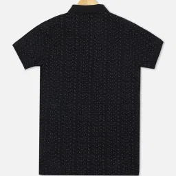 Allen Solly Junior Black Printed Polo T-Shirt image 2