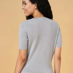 Honey by Pantaloons Grey Regular Fit Top image 2