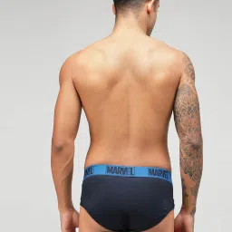 Zoiro Black & Navy Regular Fit Briefs - Pack Of 2 image 2