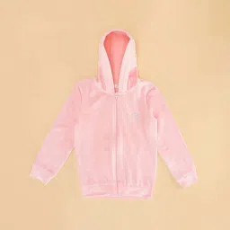 Pantaloons Junior Kids Baby Pink Regular Fit Full Sleeves Sweatshirt image 2