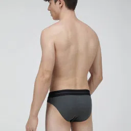 Zoiro Steal Grey Regular Fit Briefs image 2