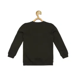 Allen Solly Junior Black Graphic Print Full Sleeves Sweatshirt image 2